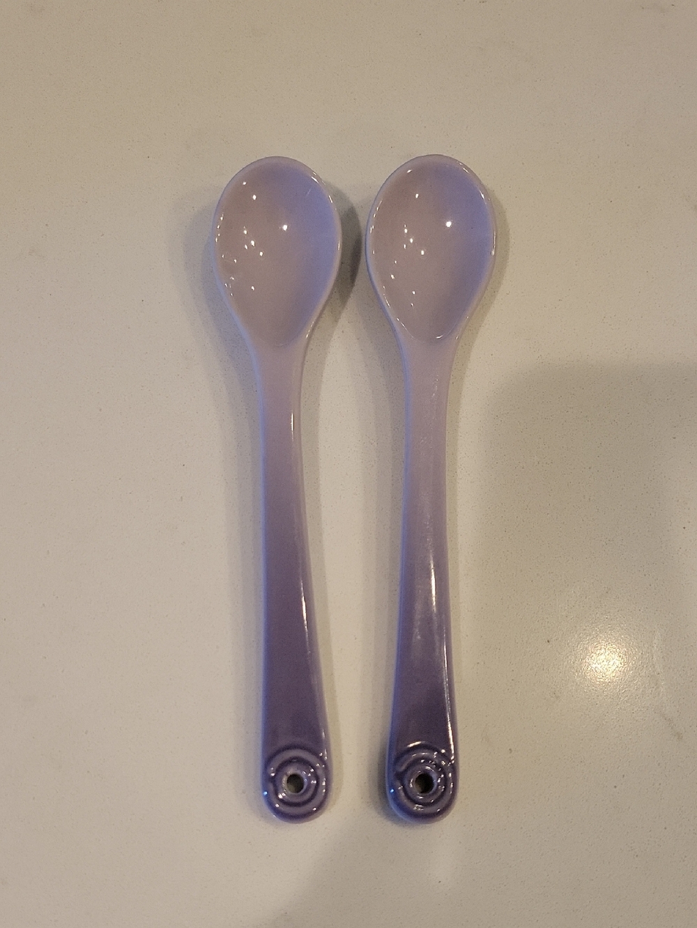 Le Creuset Retired Bluebell Purple Cafe Spoon Set